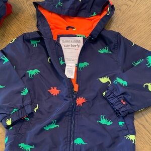 Carter's Navy Jacket with Dinosaur Print 3T